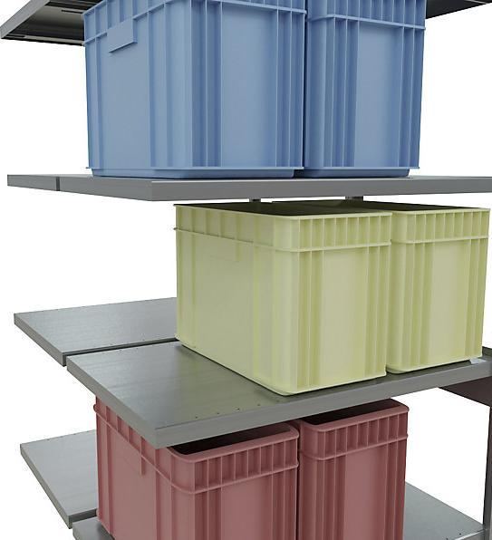 Actual product image eurokraft pro Boltless shelving, double row