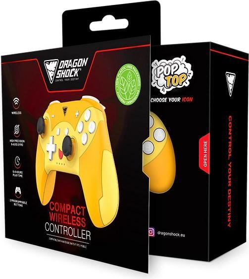 Immagine prodotto DragonShock Controller Poptop Wireless Pikachio Switch (Switch)