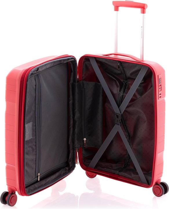 Actual product image Wüsthof 3800 4-wheel cabin trolley 55 cm with stretch fold (36 l, Hand luggage (up to 50 litres))
