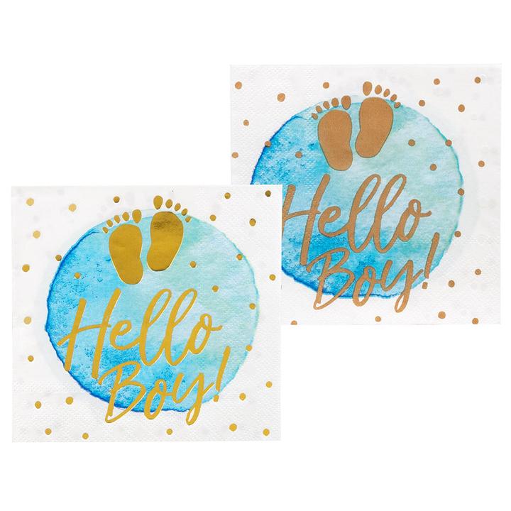 Produktbild Boland 12 Papierservietten Hello Boy! 25 x 25cm (12 Stk., 25 x 25 cm)