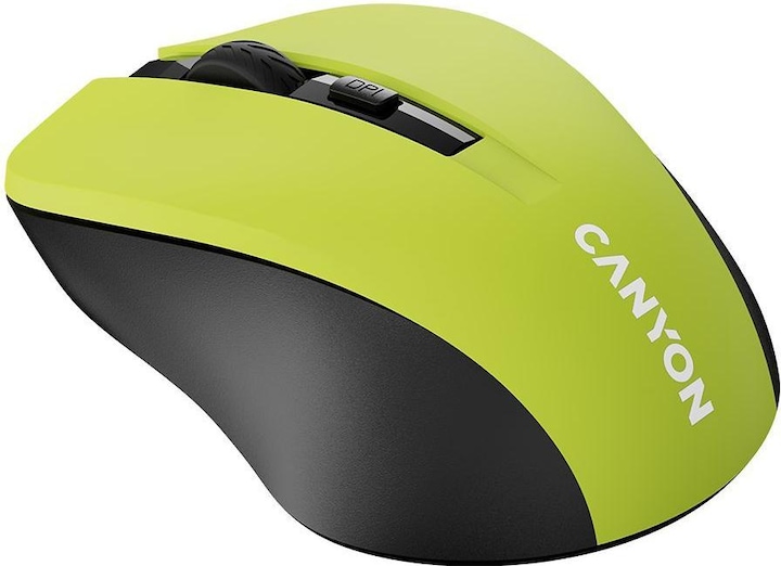 Produktbild Canyon MW-1, Wireless optical mouse USB, 800/1000/1200 dpi, yellow