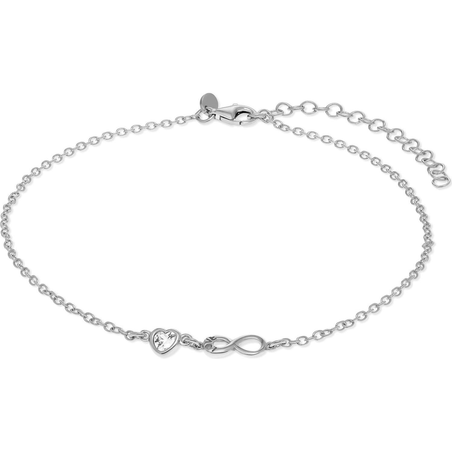 Favs, Fussschmuck, Fusskette, (925er Silber, 23 cm)