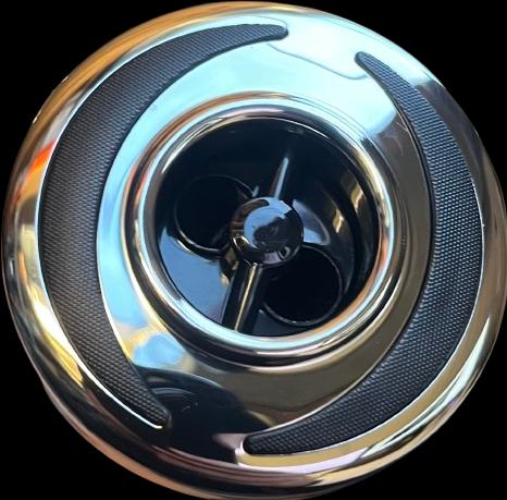 Actual product image Oceanus 2.5" Flying Series SS Twin Rotary Jet Insert - Black