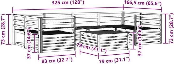 Produktbild vidaXL Outdoor-Sofa