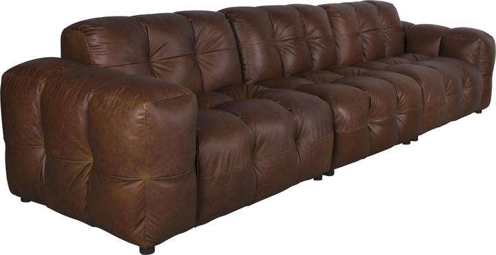 Produktbild Dutchbone Sofa Hackman 4,5-Seater Leather Chocolate