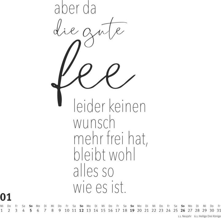 Immagine prodotto Detti in quadrato 2025 - Calendario Typo di FUNI SMART ART - Citazioni divertenti - Formato (23 x 23 cm)