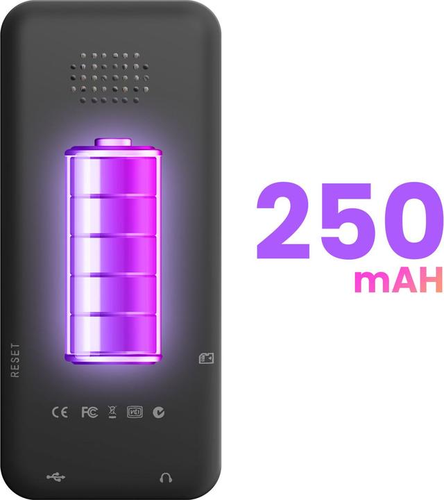 Produktbild Avizar MP3-Player BT Musik/Video MicroSD kompatibel (128 GB)