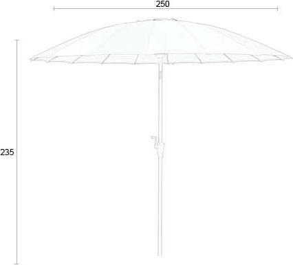 Produktbild Zuiver Sunshine Sunbrella Marsala (2.50 m)
