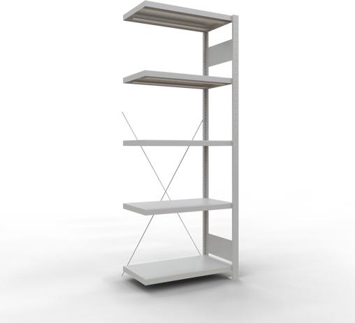 Produktbild Schulte Lagertechnik Stecksystem Anbauregal MULTIplus250 mit Kreuzstrebe