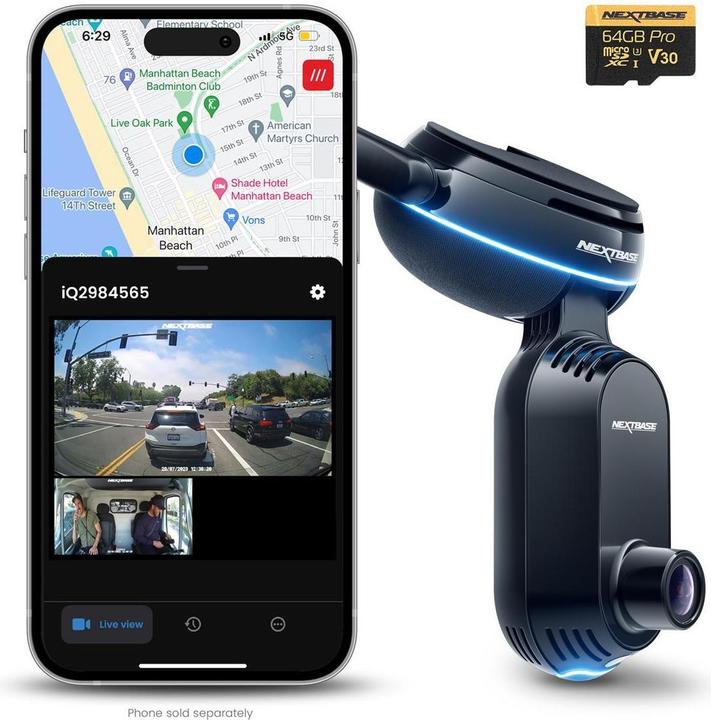 Produktbild Nextbase IQ 1440p 2K (GPS-Empfänger, Eingebautes Mikrofon, Eingebautes Display, WLAN, UHD)