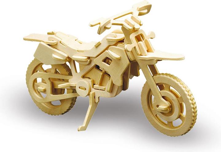Actual product image Pebaro Wooden kit cross motorcycle