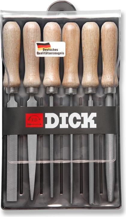 Actual product image F. Dick Key file set 6pcs. 100 (Cut 2, 100 mm)