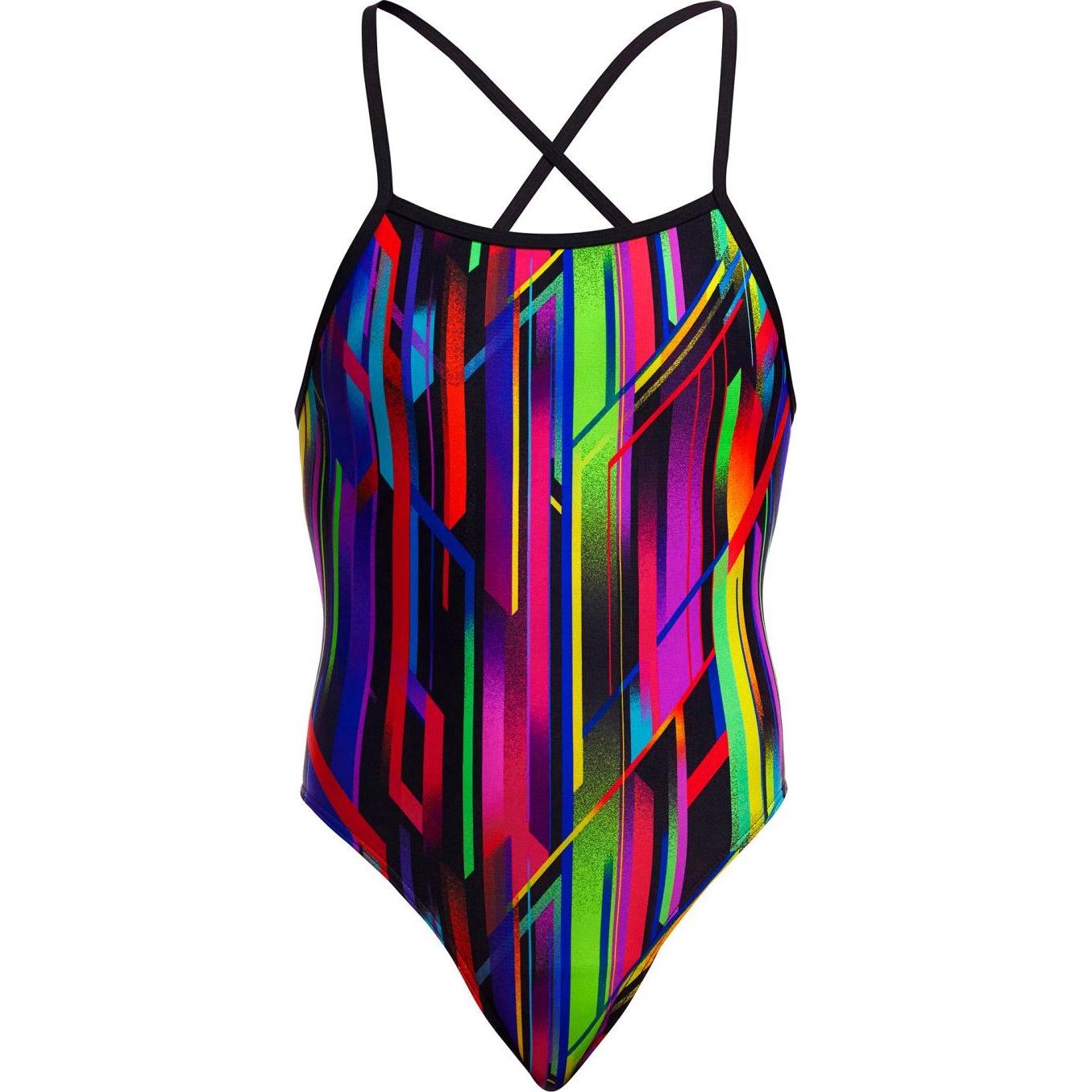 Funkita, Damen, Badeanzug, Tie Me Tight Secure One Piece Baby Beamer, Mehrfarbig, (36)