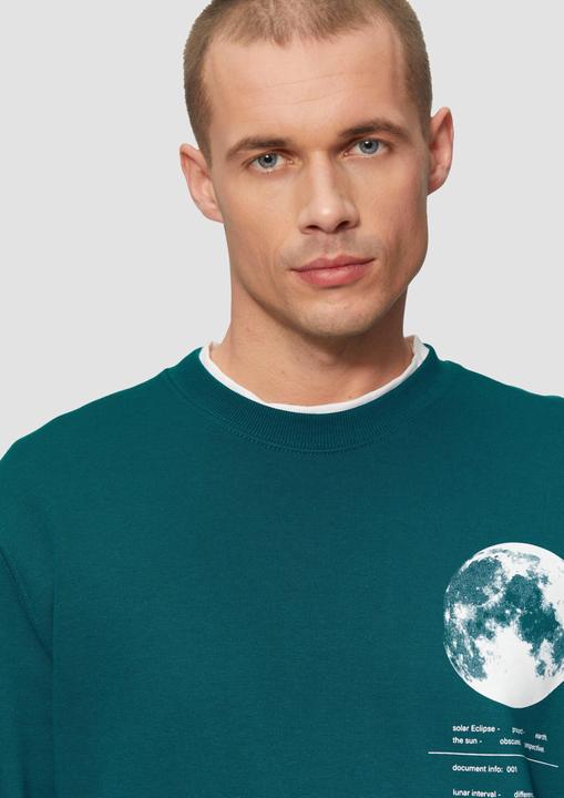 Produktbild s.Oliver Sweatshirt Wärmendes Sweatshirt mit Frontprint (M)