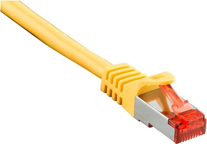 Produktbild Good Connections RNS® Patchkabel mit Rastnasenschutz, Cat. 6, S/FTP, PiMF, PVC, 250MHz, gelb, 10m (S/FTP, CAT6, 10 m)
