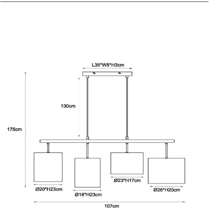 Thumbnail - Lucide, Pendelleuchte, Maya (E27)