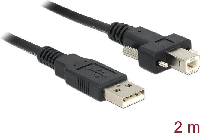 Produktbild Delock USB A – USB B (2 m, USB 2.0)
