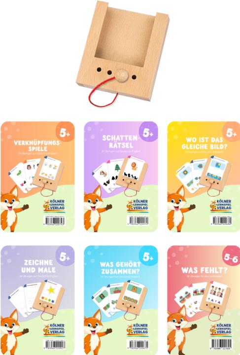 Lochkasten Set ab 5 Jahren mit 6 Kartensätzen