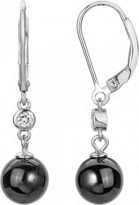 Immagine prodotto Ceranity Orecchini In Argento - Ceramica Nera - Zirconia (Ceramique, PIERRE 2)