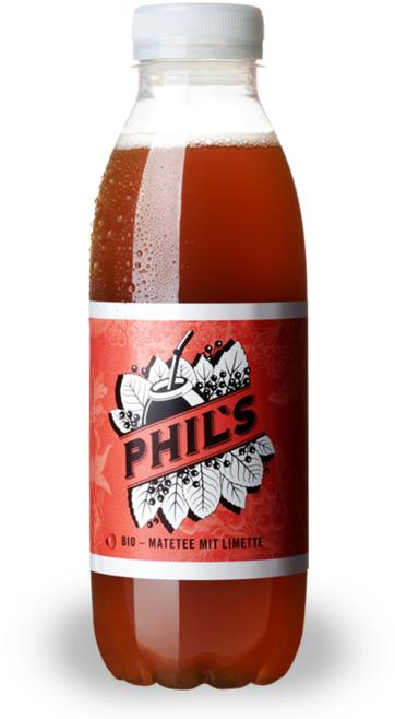 Produktbild Phil's Bio-Matetee mit Limette (12 x 50 cl)