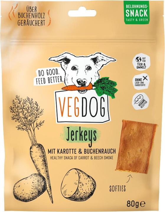 Image du produit Vegdog Jerkeys avec Kate et fumée de hêtre (1 pcs, 80 g)