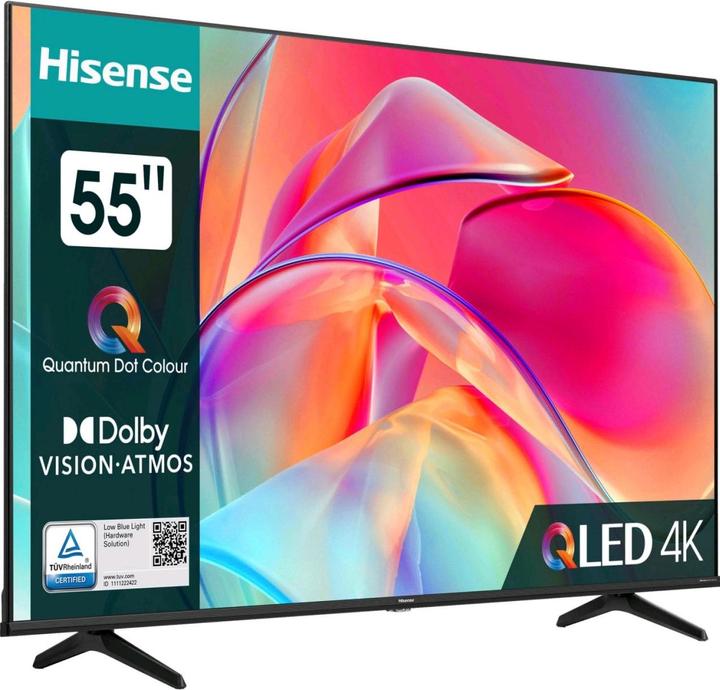 Actual product image Hisense TV 55E77KQ (139 cm(55 inch), black, UltraHD/4K, triple tuner, HDR10, WLAN, LAN, Bluetooth) (55", QLED, 4K, 2023)