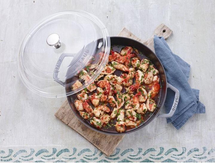 Actual product image Staub Curved glass lid, 26 cm, round | Glass | Transparent (26 cm, Glass)