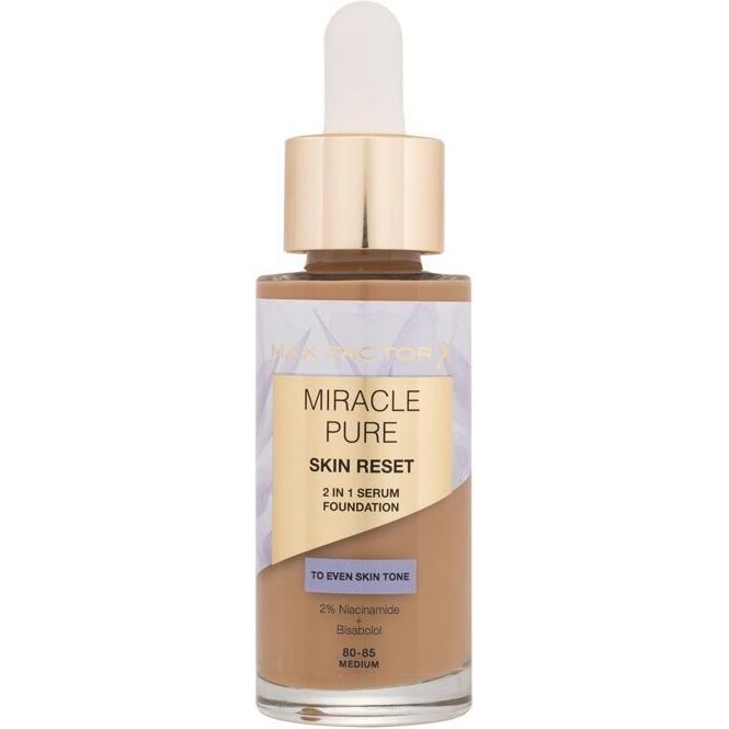 Max Factor, Foundation, Miracle Pure Skin Reset 2in1 Serum Foundation - Makeup 30 ml 80-85 Medium (80-85 Medium)