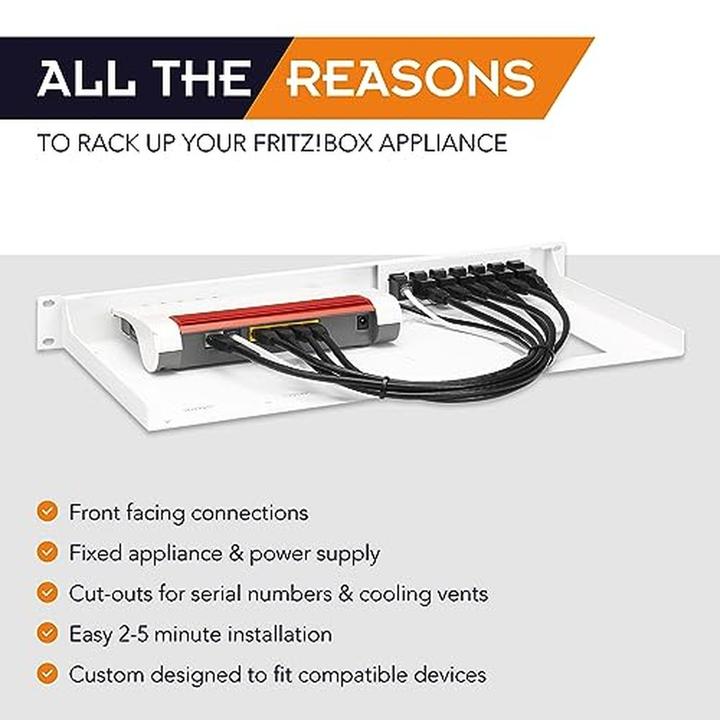 Produktbild Rackmount.IT Rack Mount Kit for AVM Fritz!Box 7530 (Montage-Kit)