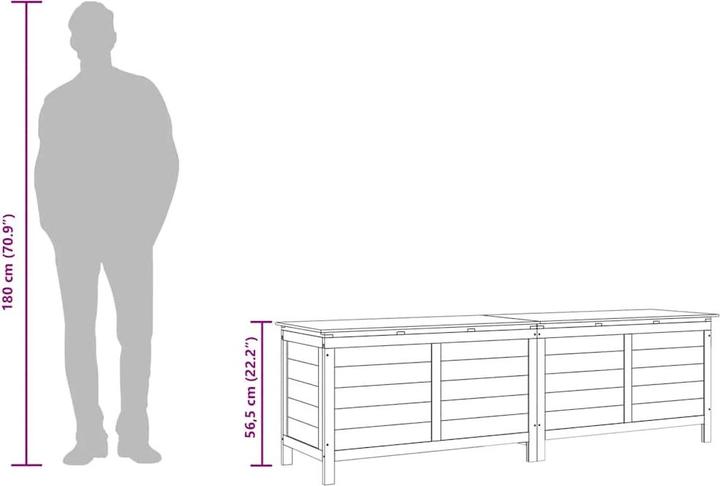 Actual product image vidaXL Gartentruhe