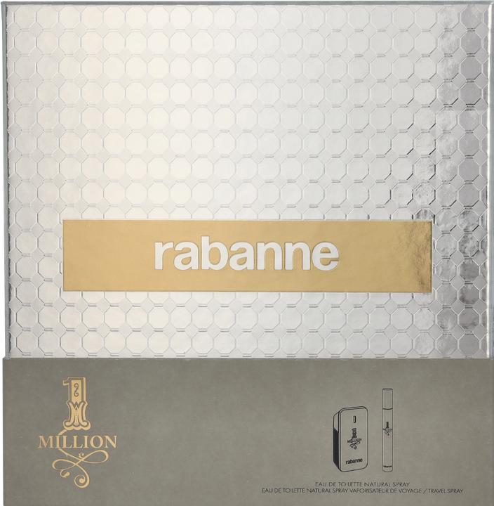 Immagine prodotto Paco Rabanne 1 Million Set regalo 50ml EDT + 5ml EDT Spray da viaggio per uomo (Set profumo)