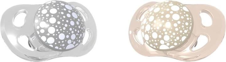 Produktbild Twistshake Schnuller 6M+ pastel grey white (2x)