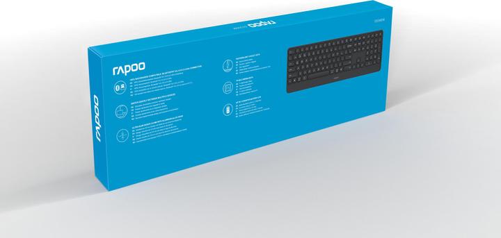 Produktbild Rapoo E9390M Ultraslim Keyboard (CH, Kabellos)