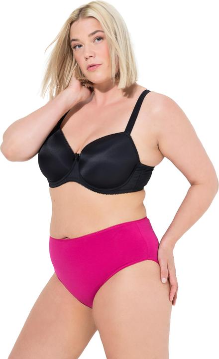 Immagine prodotto Ulla Popken Slip midi in confezione da cinque con orli con pizzo (46, 48, Confezione da 5 pezzi)