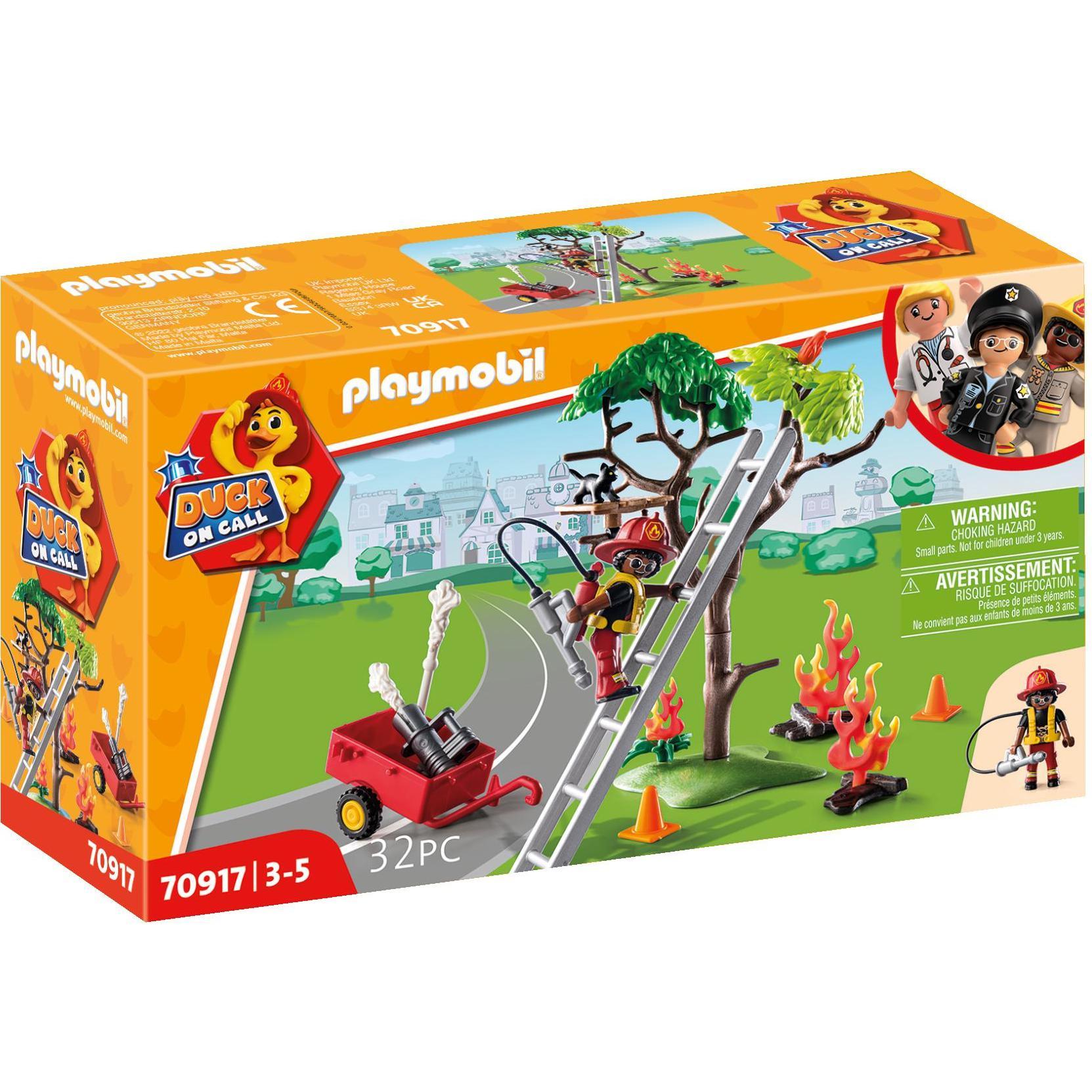 Playmobil Feuerwehr Action : Rette die Katze. (70917, Playmobil Duck On Call)