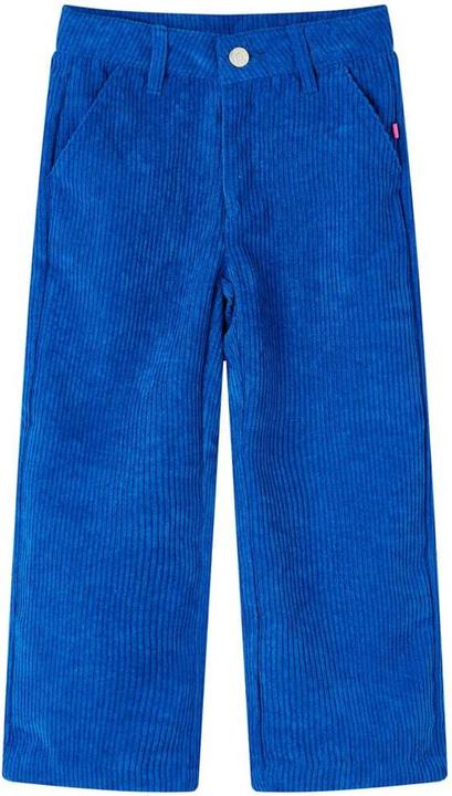 Actual product image vidaXL Children's trousers corduroy cobalt blue 104,Material: 90 % polyester. 7 (104)