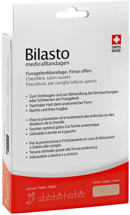 Immagine prodotto Bilasto Uno Tutore per la caviglia L Heel aperto beige (L)