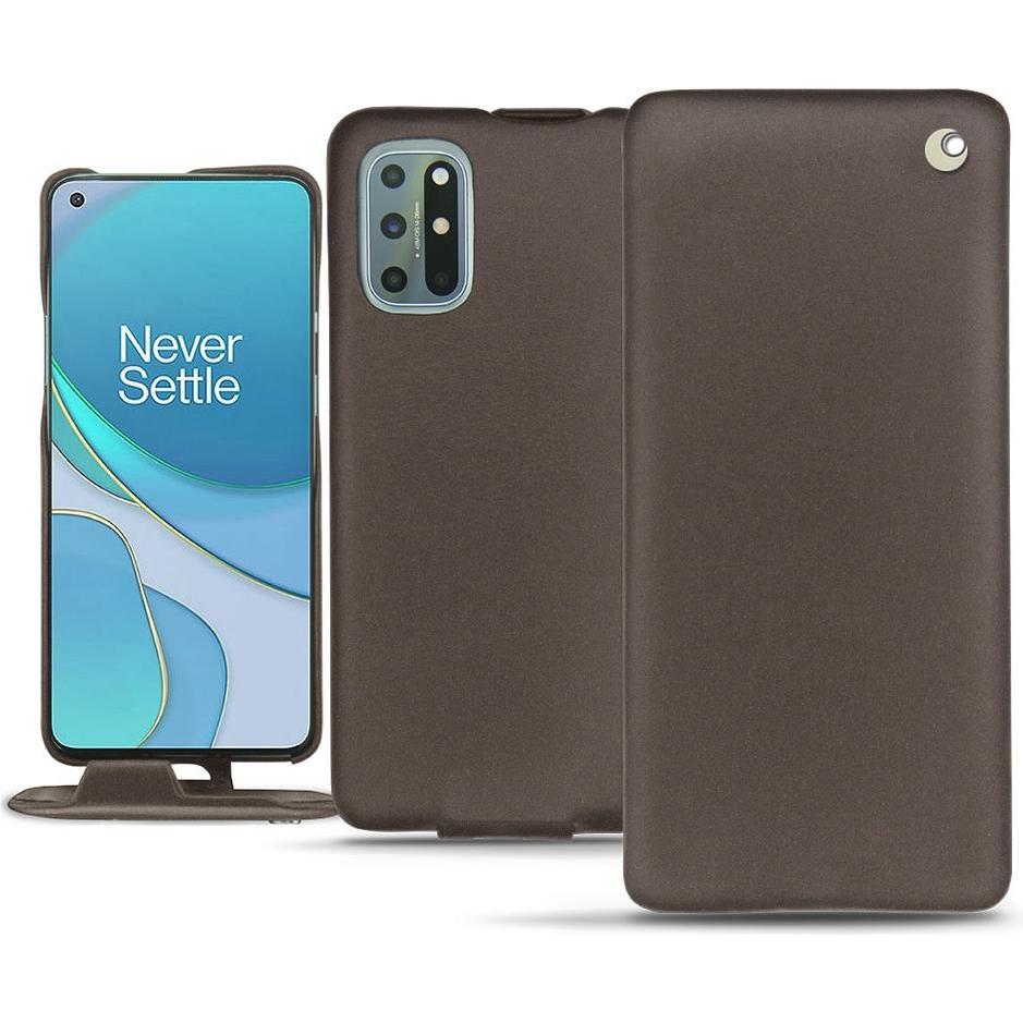 Noreve Lederschutzhülle vertikal (OnePlus 8T), Smartphone Hülle, Grau
