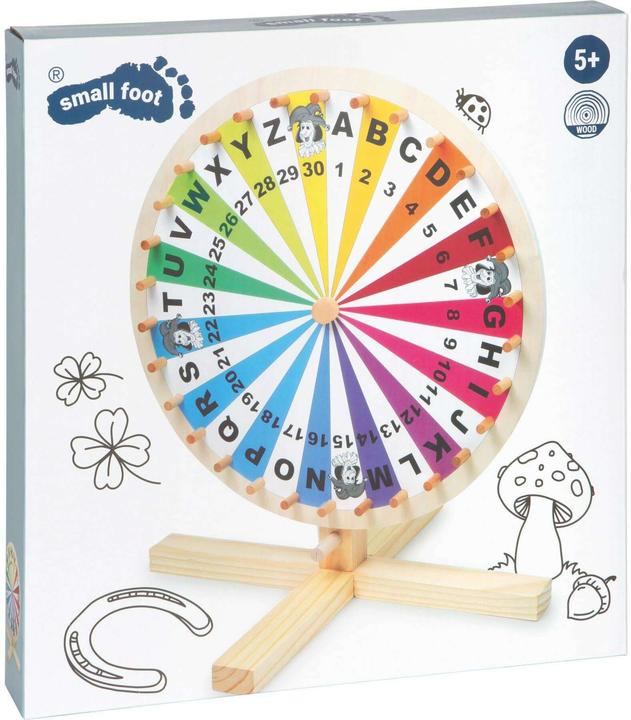 Actual product image small foot Wheel of Fortune (German)