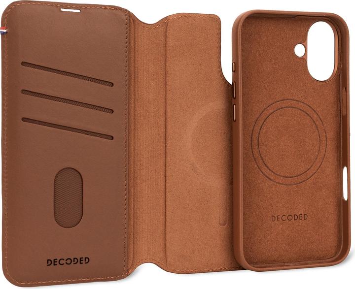 Productafbeelding Decoded Leren afneembare portemonnee - Tan - iPhone 16 (Apple iPhone 16)