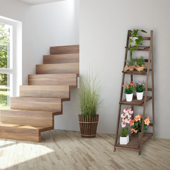 Image du produit Relaxdays Etagère escalier fleurs