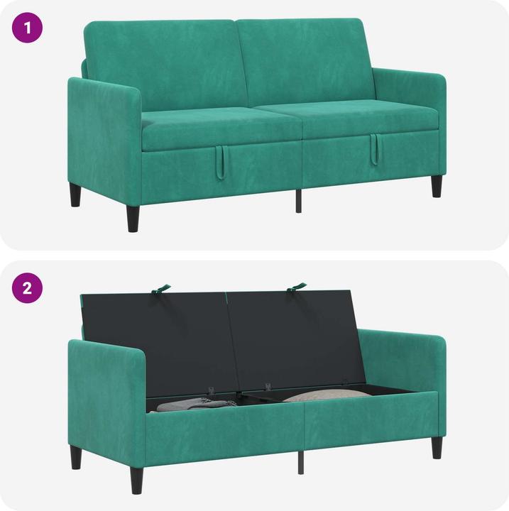 Produktbild vidaXL Sofa mit Stauraum (3-Sitzer)