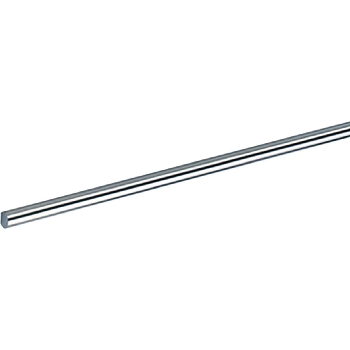 Hettich, Türschloss + Schliesszylinder, Drehstange 6 / 5 Stahl vernickelt 1500 mm