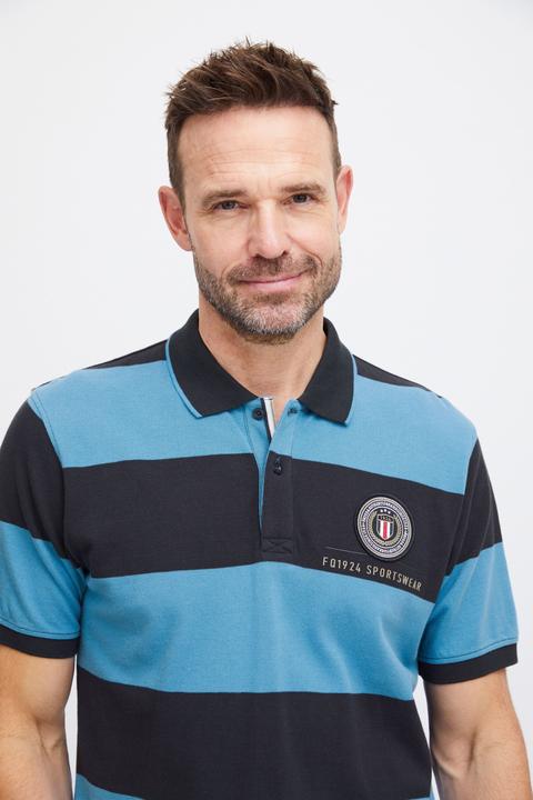 Produktbild FQ1924 FQPeter stripe polo shirt w badge 21900639 (S)