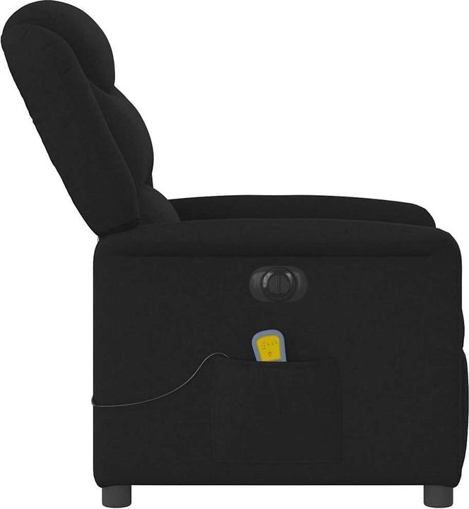Actual product image vidaXL Massage chair electric black fabric