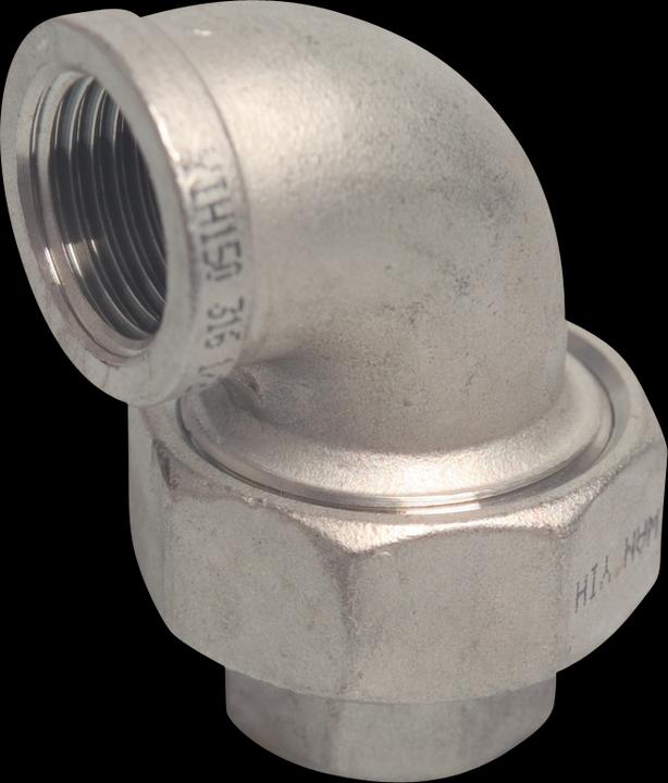 Produktbild Profec Nr. 96 Winkelverschraubung 90° Edelstahl 316 1/2" Innengewinde 16bar Typ konisch (Winkelverbindung)
