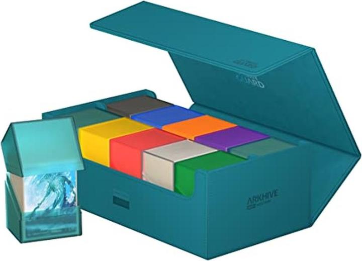 Actual product image Ultimate Guard Arkhive 800+ XenoSkin Monocolor Petrolblau