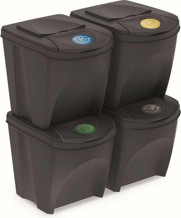 Produktbild Prosperplast 4er-Set Mülleimer (25 l)