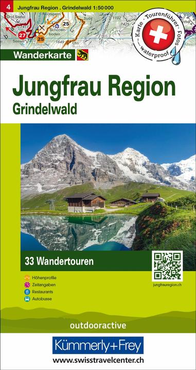 Immagine prodotto Regione della Jungfrau, Grindelwald Carta escursionistica turistica n. 4