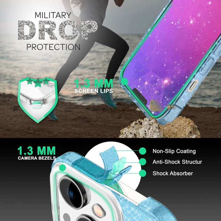 Image du produit Nalia Étui à paillettes (Apple iPhone 14)